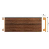 Цветной напольный плинтус Decomaster D235-74 ШК/20 (80*17*2400 мм)