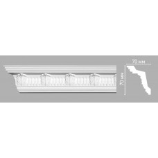 Плинтус потолочный с орнаментом Decomaster 95017/45 (70х70х2400мм)