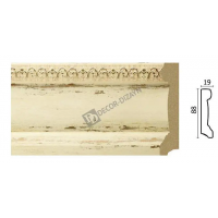 Плинтус с пров. каб. Decor Dizayn 166-1028 Полистирол 2400*90*19 мм