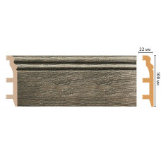 Цветной напольный плинтус Decomaster D232-86 ШК/14 (100*22*2400 мм)