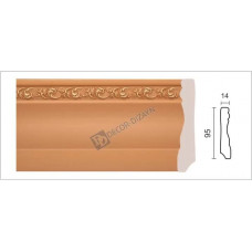 Плинтус широкий с каб. каналом 153-54G Decor Dizayn